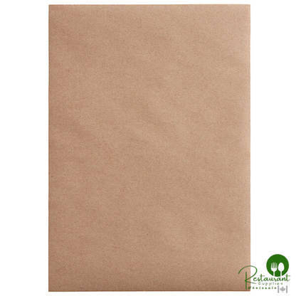 9" x 12" Poly Coated Natural Kraft Basket Liner / Deli Sandwich Wrap Paper By Prime - 2,000/Case