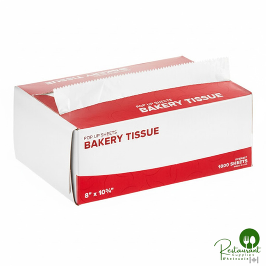 8" x 10 3/4" Customizable Interfolded Bakery Tissue Sheets By Prime - 10,000/Case