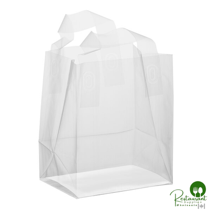 6 3/4" x 4 3/4" x 8 1/2" 3 Mil Clear Medium-Duty Polypropylene Soft Loop Handled Bag By Prime - 200/Case