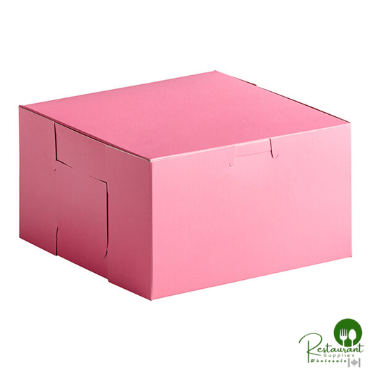 Champion 7" x 7" x 4" Pink Cake / Bakery Box - 250/Case