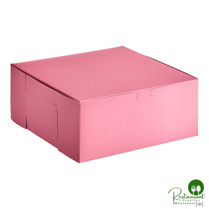 Champion 12" x 12" x 5" Pink Cake / Bakery Box - 100/Case