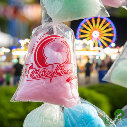 11 1/2" x 18 1/2" Printed Quick Pak Cotton Candy Bag By Prime - 1,000/Case