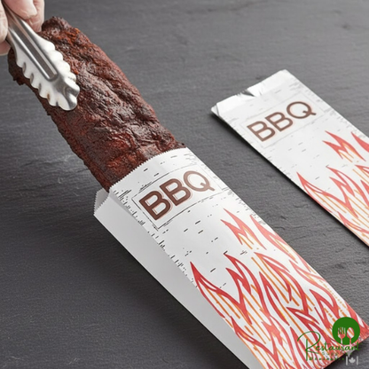 5" x 3 1/4" x 12 1/2" Qt. Size Foil BBQ Bag By Prime - 1,000/Case