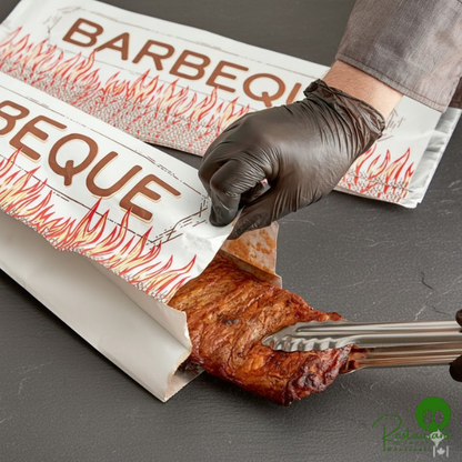 6" x 4 3/4" x 20 1/2" Insulated Foil BBQ / Rib Bag By Prime - 250/Case