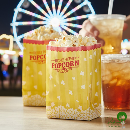 4 1/4" x 3" x 6 3/4" 46 oz. Popcorn Bag By Prime - 1,000/Case