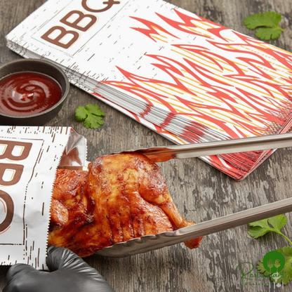 6 1/2" x 3 1/2" x 14 3/4" .5 Gallon Insulated Foil BBQ Bag By Prime - 500/Case