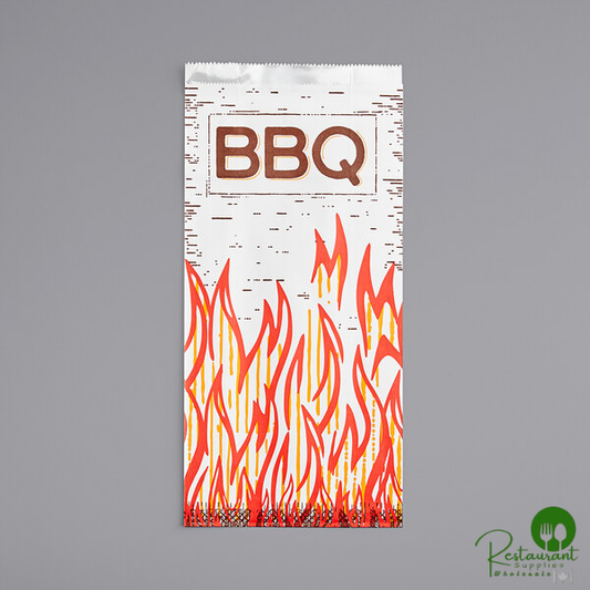 6 1/2" x 3 1/2" x 14 3/4" .5 Gallon Insulated Foil BBQ Bag By Prime - 500/Case