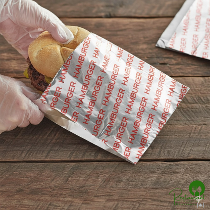 6" x 1 1/8" x 6 1/2" Large Hamburger Bag By Prime - 1,000/Case