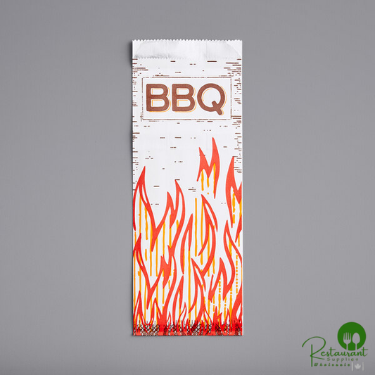 4" x 2 1/2" x 10 5/8" Pint Size Insulated Foil BBQ Bag By Prime - 1,000/Case