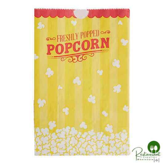 5 1/2" x 3 1/4" x 8 5/8" 85 oz. Popcorn Bag By Prime - 500/Case