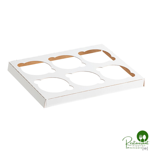 Reversible Cupcake Insert for 9" x 7" Box - Standard - Holds 6 Cupcakes By Prime - 200/Case