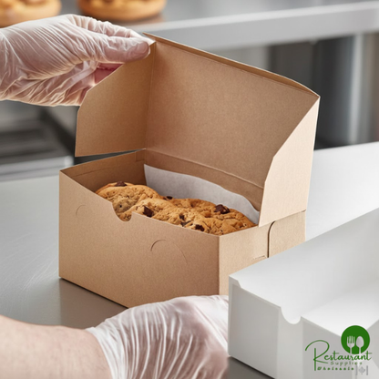 8" x 4" x 4" Kraft Cupcake / Bakery Box By Prime - 250/Case