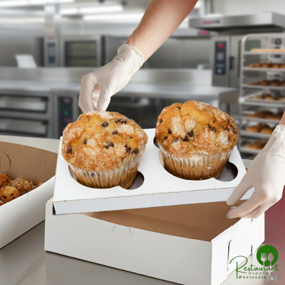 Reversible Cupcake / Muffin Insert for 8" x 4" Box - Holds 2 Muffins or Jumbo Cupcakes By Prime - 200/Case