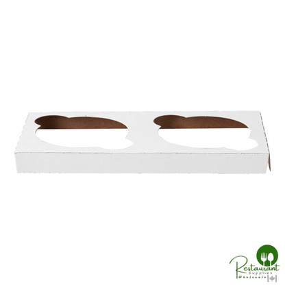 Reversible Cupcake / Muffin Insert for 8" x 4" Box - Holds 2 Muffins or Jumbo Cupcakes By Prime - 200/Case