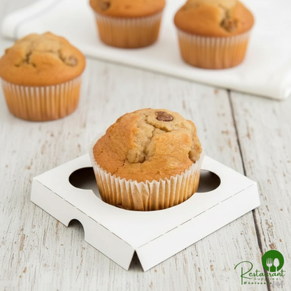 Reversible Cupcake / Muffin Insert for 4 1/2" x 4 1/2" Box - Holds 1 Muffin or Jumbo Cupcake By Prime - 200/Case