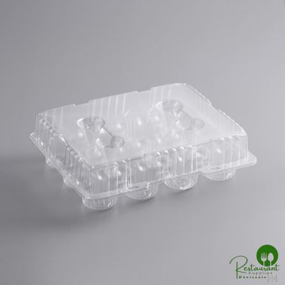 12-Cup Hinged PET Plastic Cupcake / Muffin Container By Prime - 100/Case