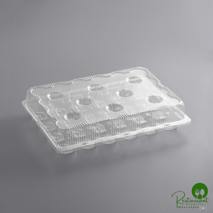 24-Cup Hinged Clear Cupcake / Muffin Container By Prime - 50/Case