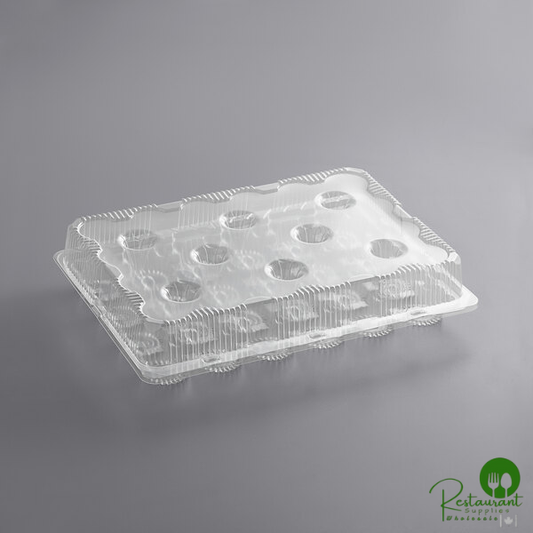 24-Cup Hinged Clear Cupcake / Muffin Container By Prime - 50/Case