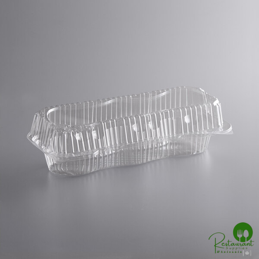 3-Compartment Clear PET Plastic Jumbo Muffin Container By Prime - 300/Case