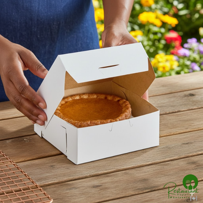 Champion 6" x 6" x 2 1/2" White Pie / Bakery Box - 250/Case