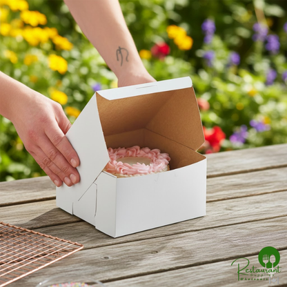 Southern Champion 7" x 7" x 4" White Cake / Bakery Box - 250/Case