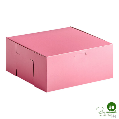 Champion 9" x 9" x 4" Pink Cake / Bakery Box - 200/Case