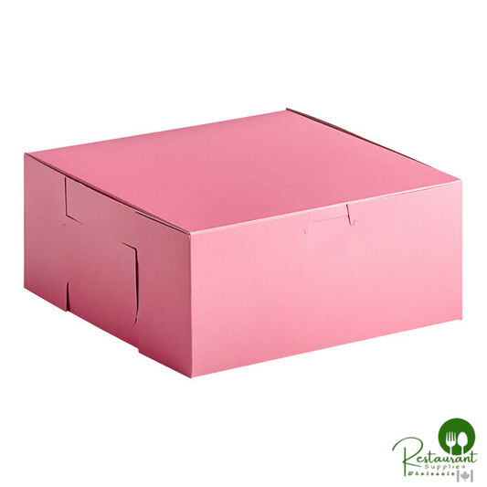 Champion 9" x 9" x 4" Pink Cake / Bakery Box - 200/Case