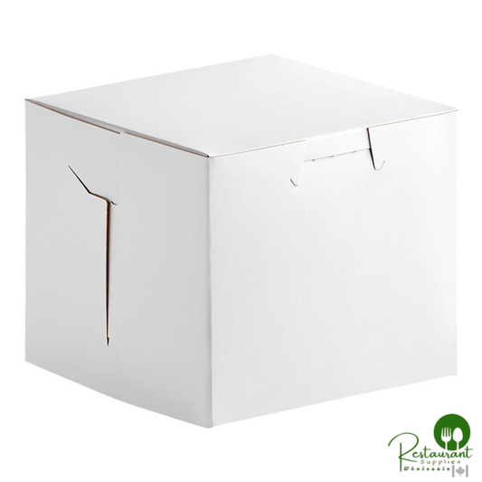 Champion 4 1/2" x 4 1/2" x 4 1/2" White Cake / Bakery Box - 200/Case