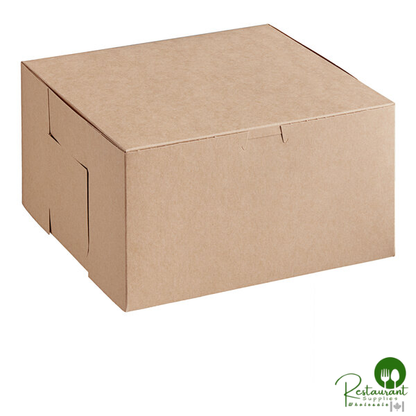 Champion 10" x 10" x 5 1/2" Kraft Cake / Bakery Box - 100/Case