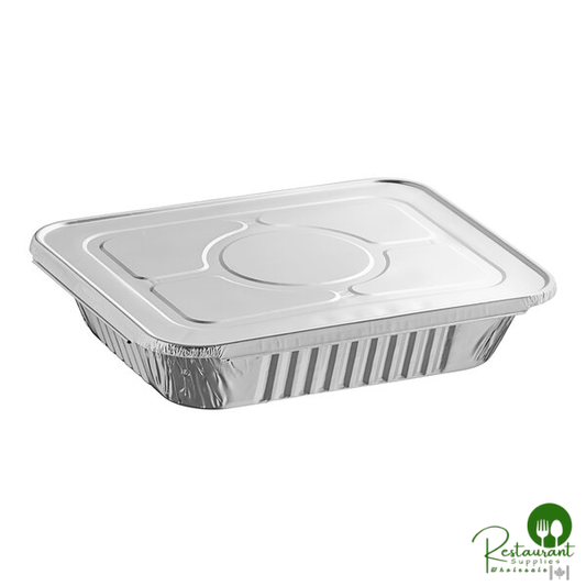 1/2 Size Heavy-Duty Foil Steam Table Pan Deep 2 9/16" Depth with Lid By Prime - 20/Pack