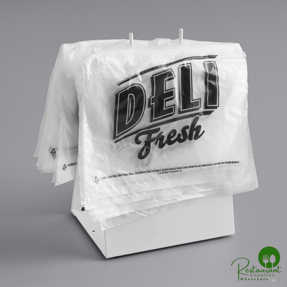 Deli Saddle Bag Stand with Printed 10" x 8" Deli Bags - Slide Seal Top By Prime