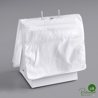 Deli Saddle bag stand with Plain 10 1/2" x 8" Deli Bags - Seal Top By Prime