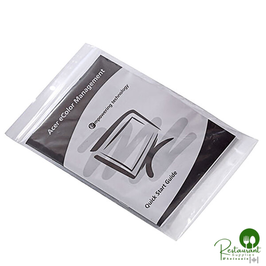 10" x 12" 2 Mil Polypropylene Zip Top Bag with Hanging Hole By Prime - 1,000/Case