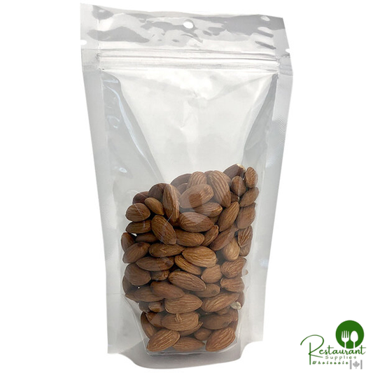 6" x 9 1/2" 3 Mil Clear Nylon / Linear Low-Density LLDPE Zip Top Stand-Up Pouch with Hanging Hole By Prime - 1,000/Case