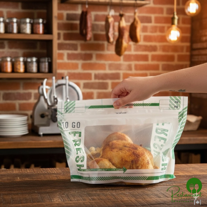 Inno-Pak To Go Fresh Rotisserie Chicken / Hot Food Bag - 250/Case