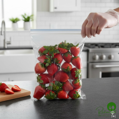 12" x 15" 2 Mil Clear LDPE Zip Top Bag By Prime - 1,000/Case