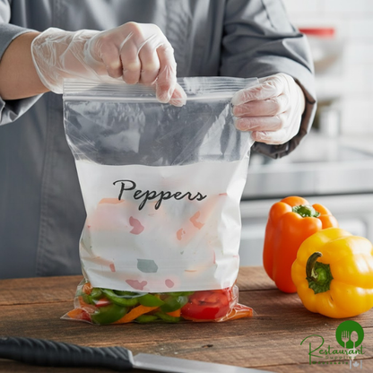 13" x 15" 2 Mil Clear Polyethylene Zip Top Bag with White Block By Prime - 1,000/Case