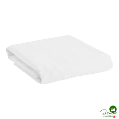 Garnier-Thiebaut Nice T-300 White Sateen Weave 100% ELS Cotton Fitted Sheet