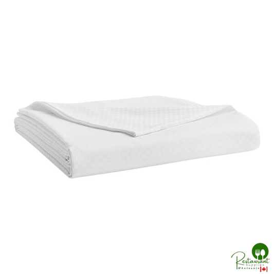Garnier-Thiebaut Monaco T-300 White Percale Weave 100% ELS Cotton Flat Sheet
