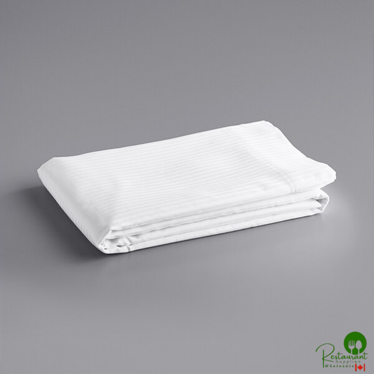 Oxford Cotton / Polyester Blend Tone on Tone Stripe Flat Sheet - 250 Thread Count