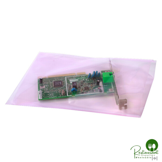 4" x 6" 4 Mil Pink Anti-Static Polyethylene Layflat Bag By Prime - 1,000/Case