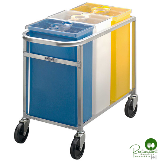 Channel 30 Gallon / 480 Cup Mobile Triple Ingredient Bin 123P