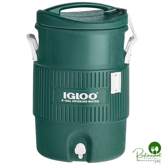 Igloo 5 Gallon Green Turf Series Insulated Beverage Dispenser / Portable Water Cooler 42051
