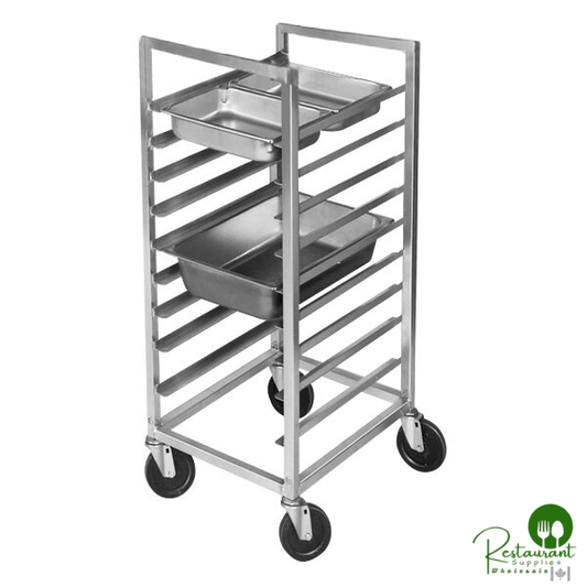 Channel ETPR-3E3 8 Pan End Load Aluminum Steam Table Pan Rack - Assembled
