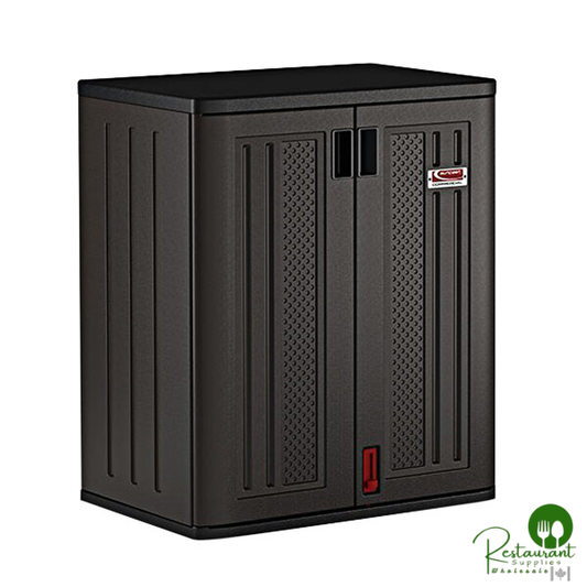 Suncast BMCCPD3600 Dark Gray 3-Shelf Heavy-Duty Base Storage Cabinet - 30" x 20 1/4" x 36"