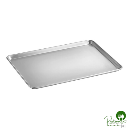 Full Size 18 Gauge 18" x 26" Wire in Rim Aluminum Bun / Sheet Pans By Prime - 12/Case