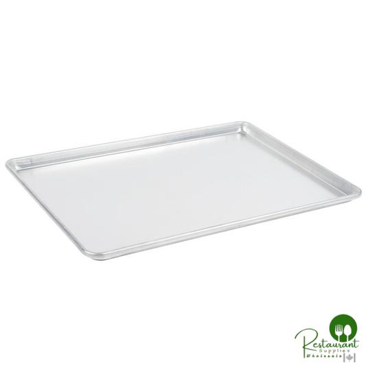 Vollrath 5315 Wear-Ever Full Size NSF 12 Gauge 18" x 26" Sanitary Open Bead Rim Aluminum Bun / Sheet Pan