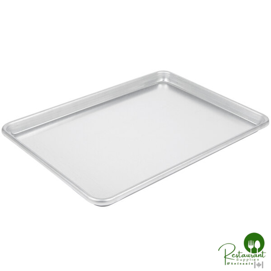 Vollrath 5314 Wear-Ever Half Size NSF 13 Gauge 13" x 18" Sanitary Open Bead Rim Aluminum Bun / Sheet Pan