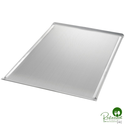 Chicago Metallic 45135 Full Size 14 Gauge 18" x 25 15/16" Aluminum Bagel Pan with Swedish Style Perforated Glazed Screen