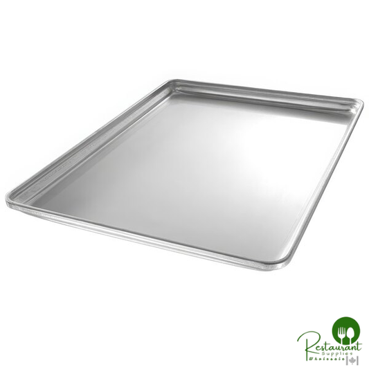 Chicago Metallic 30694 StayFlat Full Size NSF 16 Gauge 18" x 26" Band in Rim Aluminum Sheet Pan